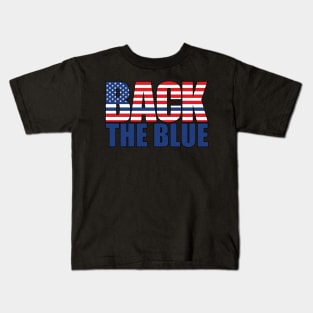 BACK the BLUE - Law Enforcement Kids T-Shirt